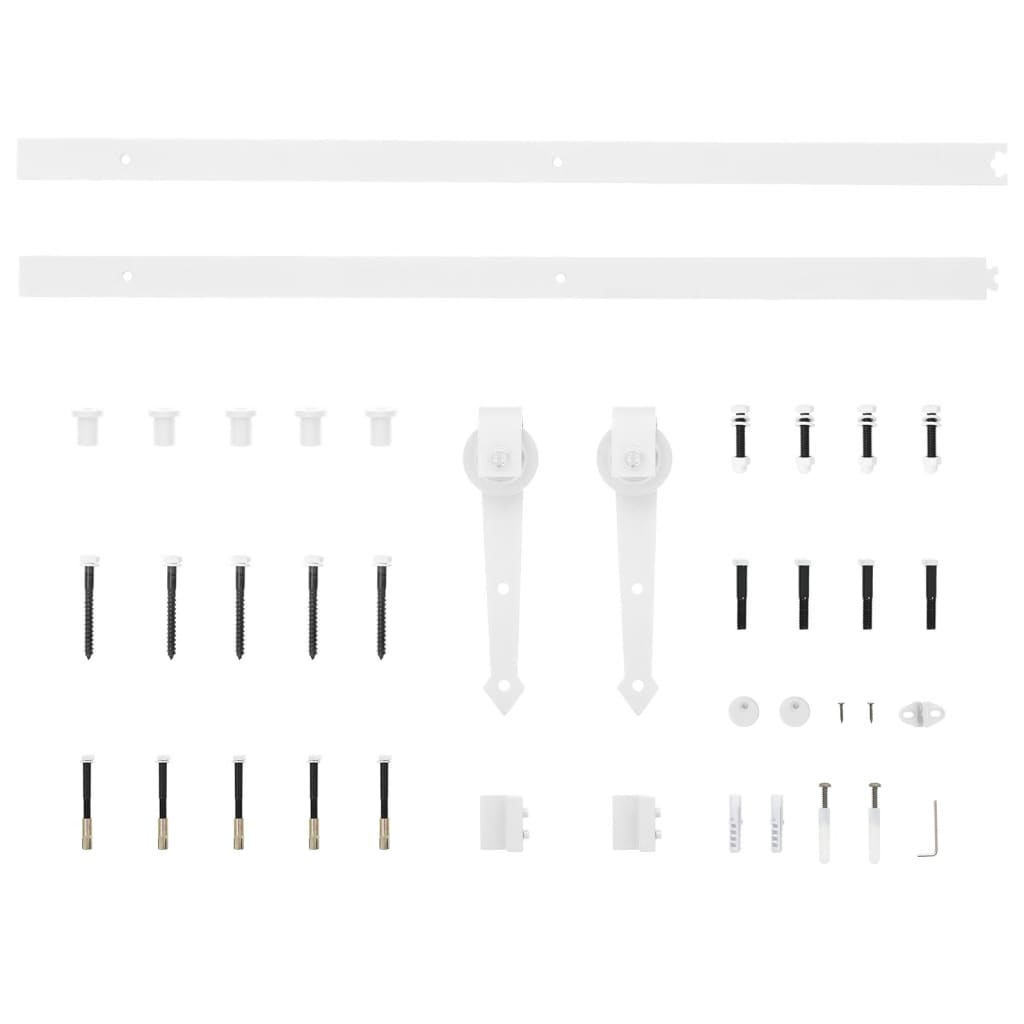 Skydedør med monteringssæt 80x210 cm massivt fyrretræ - ooo 1, ooo 2, ooo 3 - number 10.