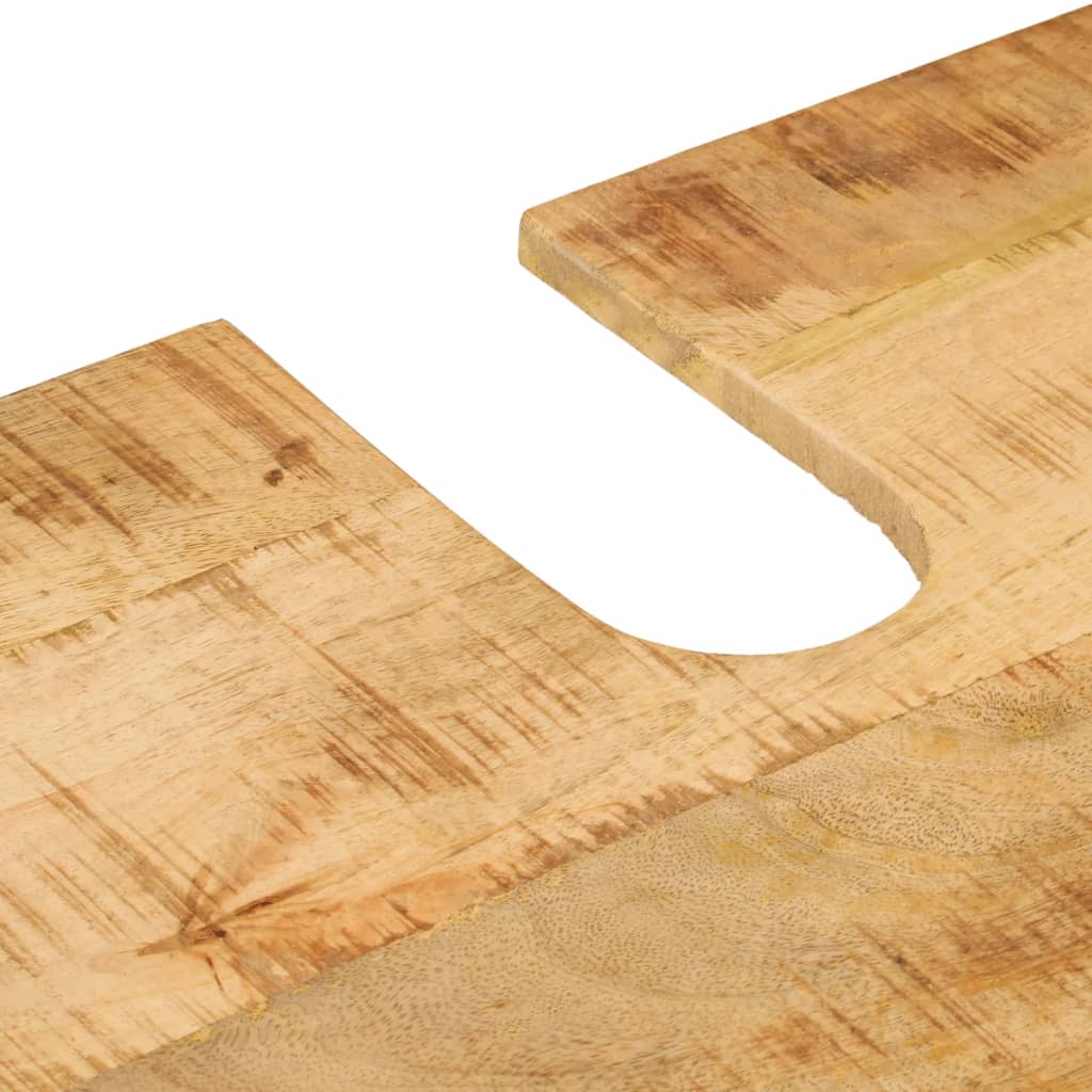 Szafka dolna pod zlew 55x35x60 cm lite drewno mango i żelazo - number 9.