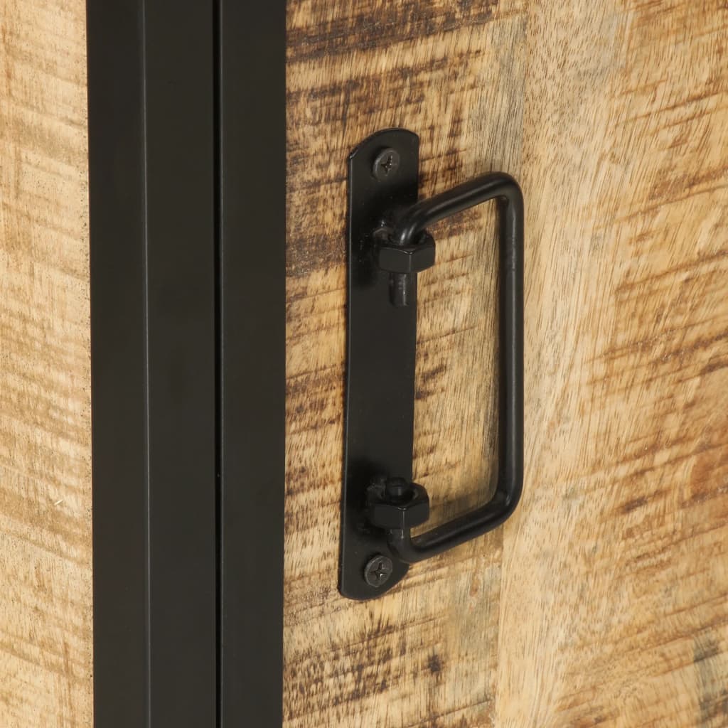 Kupaonski ormarić 40x30x50 cm puno mango drvo i željezo - number 7.