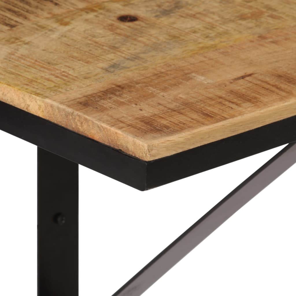 Vegghylle 40x30x32 cm heltre mangotre og jern - number 4.