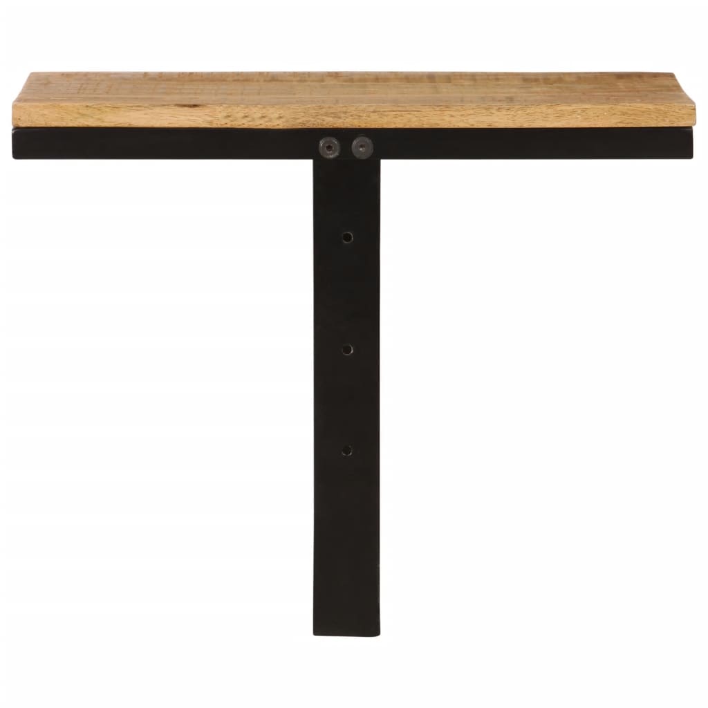 Vegghylle 40x30x32 cm heltre mangotre og jern - number 3.