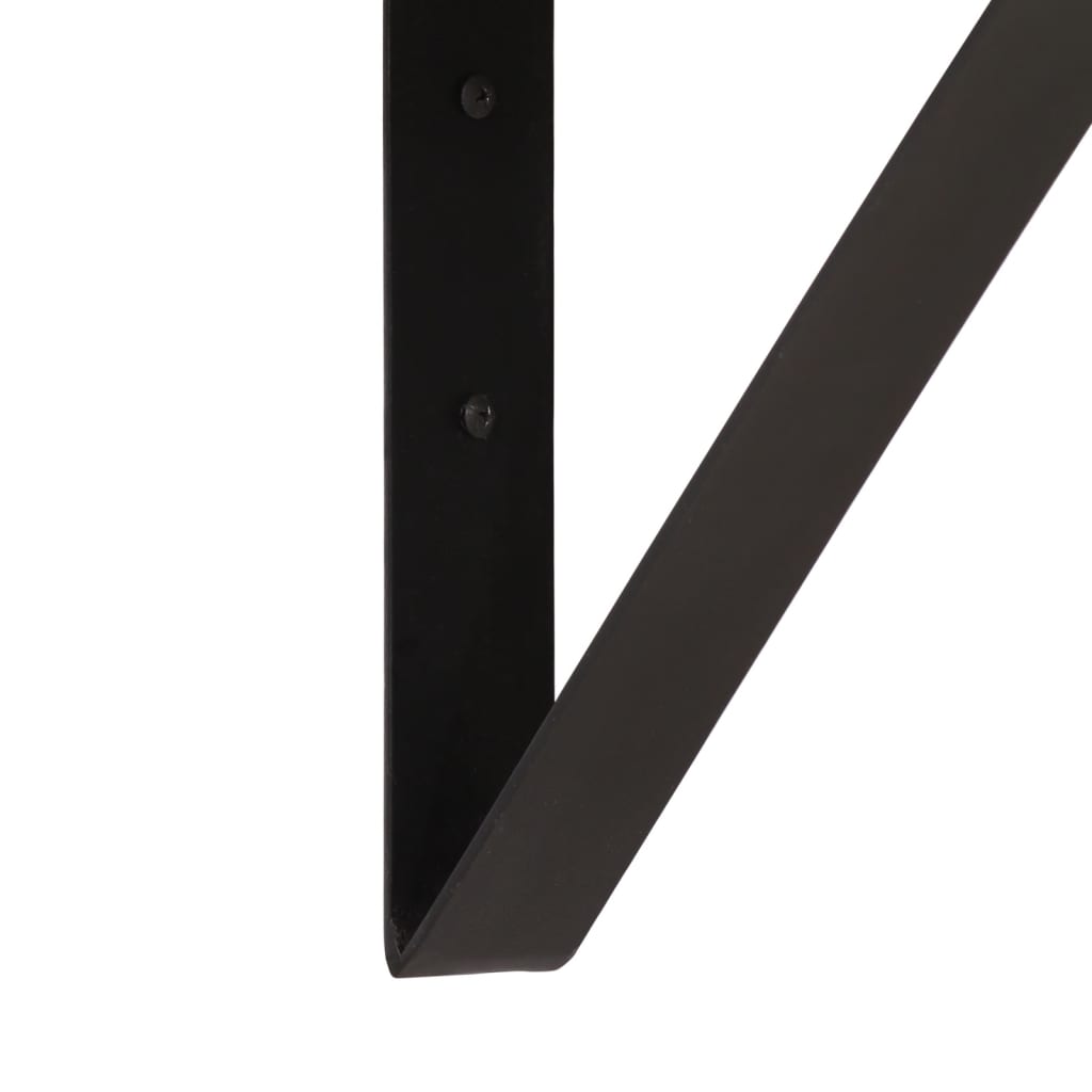 Vegghylle 40x30x32 cm heltre mangotre og jern - number 6.