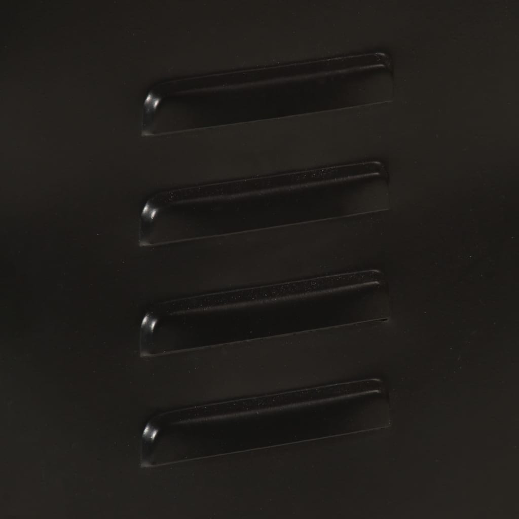 Badeværelsesskab 40x30x50 cm jern og massivt mangotræ - number 7.