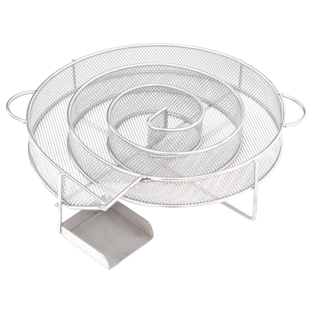 Koldrøgsgenerator rund 19,5 cm rustfrit stål - number 1.