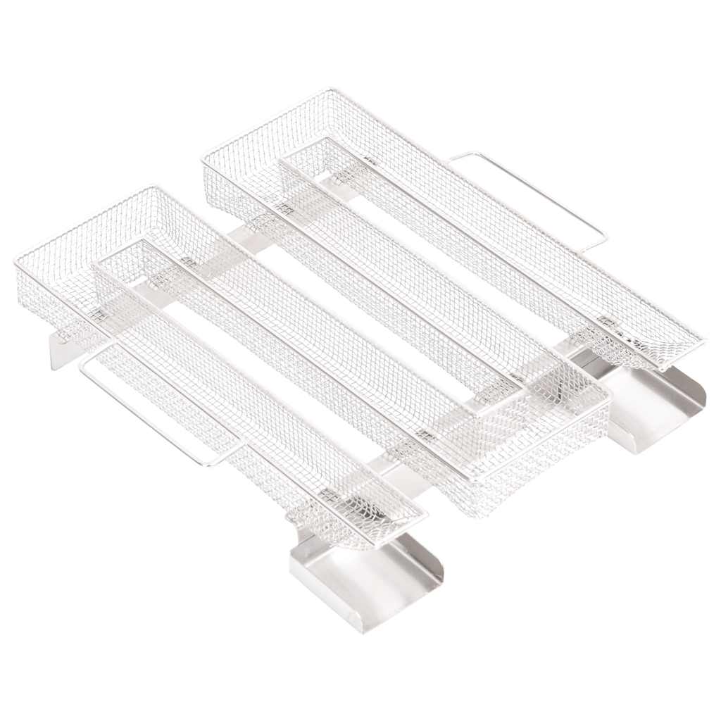 Cold smoke generator 22.5 cm four sides of stainless steel - number 1.