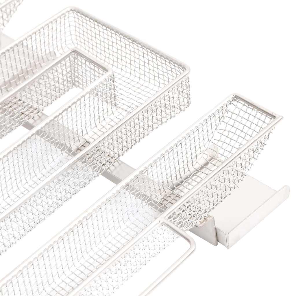 Cold smoke generator 22.5 cm four sides of stainless steel - number 6.