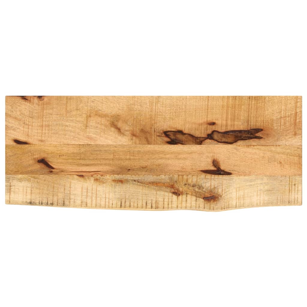 Bordplate 80x30x3,8 cm naturlig kant - naturlig farge, 80 x 30 x 3,8 cm, 1, solid grovt mangotre - number 1.