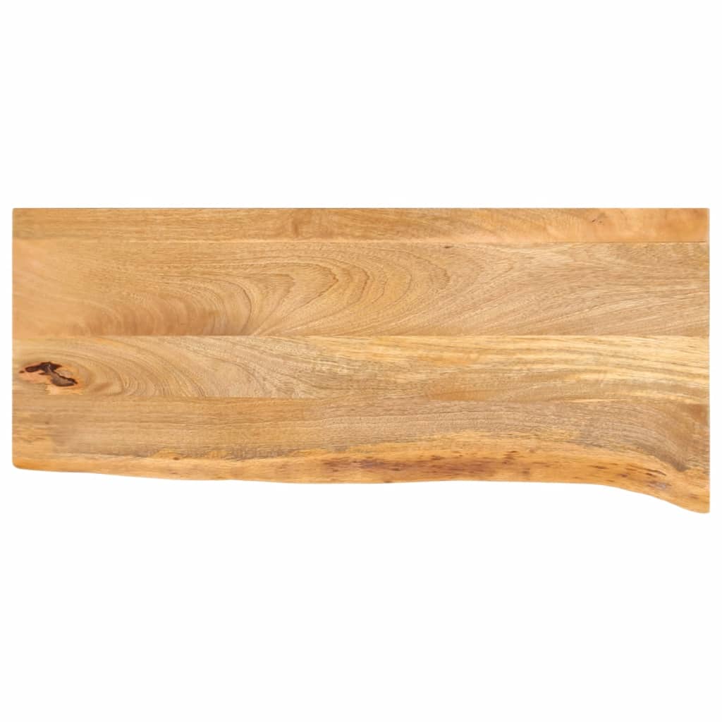 Bordplate 70x40x2,5 cm naturlig kant solid mangotre - naturlig farge, 70 x 40 x 2,5 cm, 1, ooo 1 - number 1.