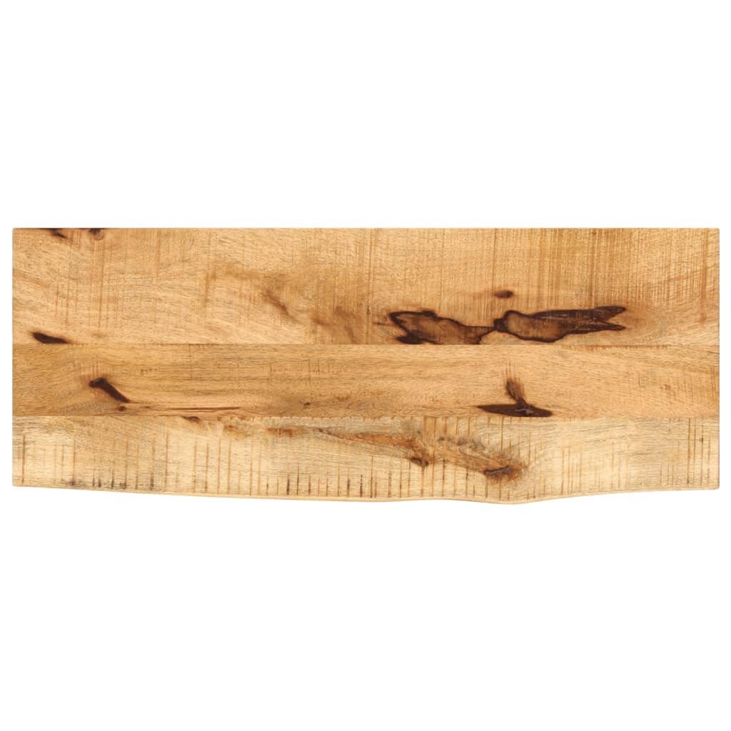 Bordplate 90x40x2,5 cm naturlig kant - naturlig farge, 90 x 40 x 2,5 cm, 1, solid grovt mangotre - number 1.