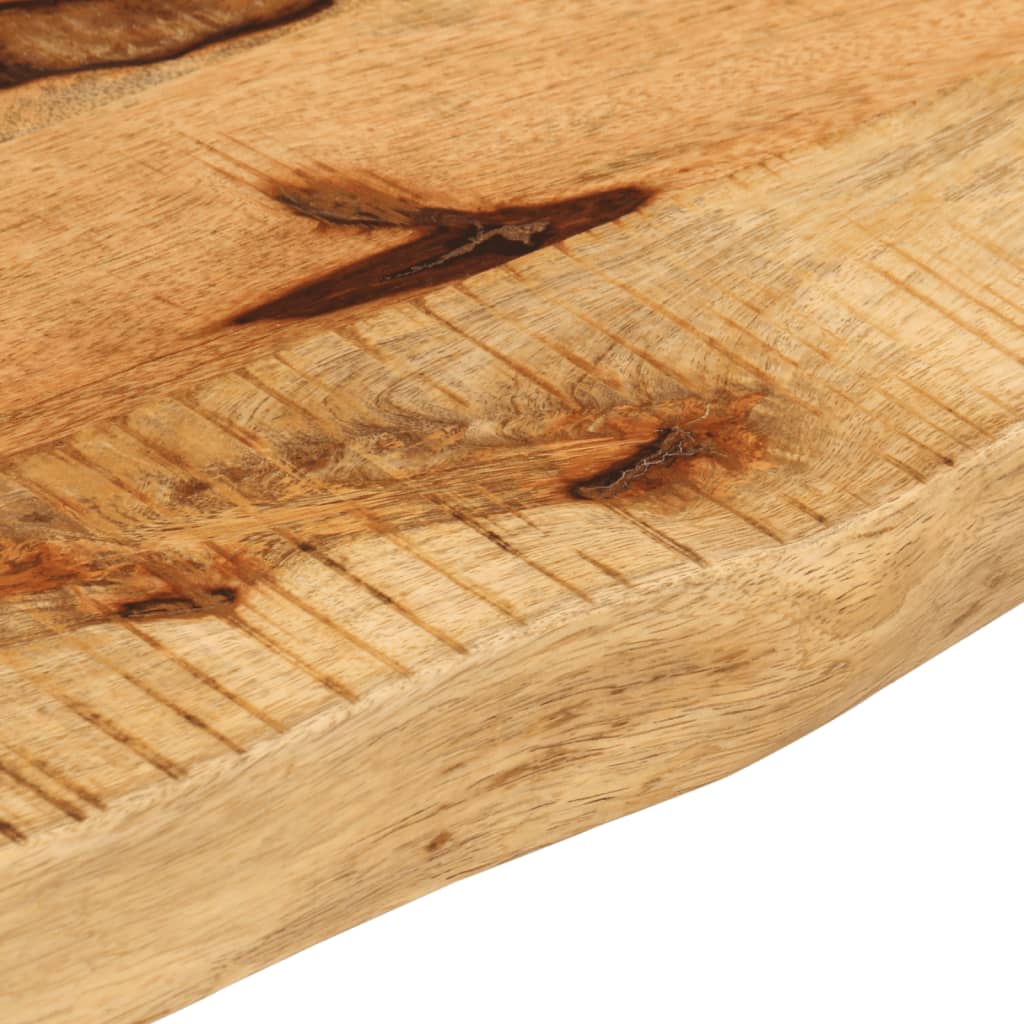 Bordplate 90x40x2,5 cm naturlig kant - naturlig farge, 90 x 40 x 2,5 cm, 1, solid grovt mangotre - number 7.