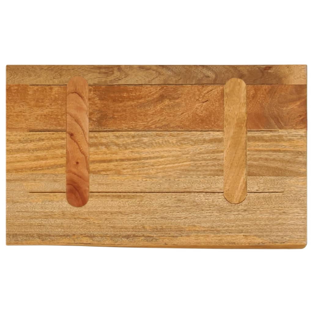 Bordplate 40x30x2,5 cm naturlig kant - eikfinish, 40 x 30 x 2,5 cm, 1, solid mango -tre - number 5.