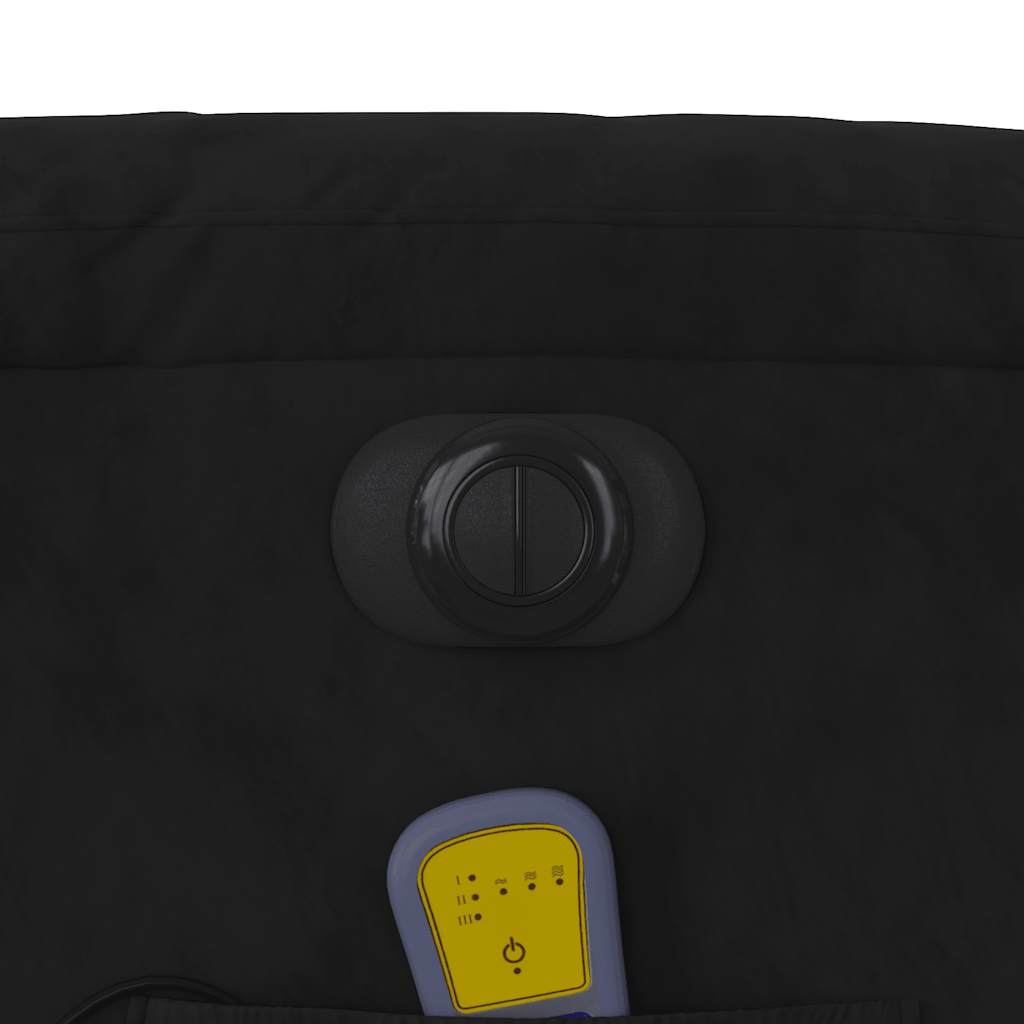 Massagestol mikrofiberstof - sort, 1, eldrevet tilbagelæningsfunktion, ja - number 12.