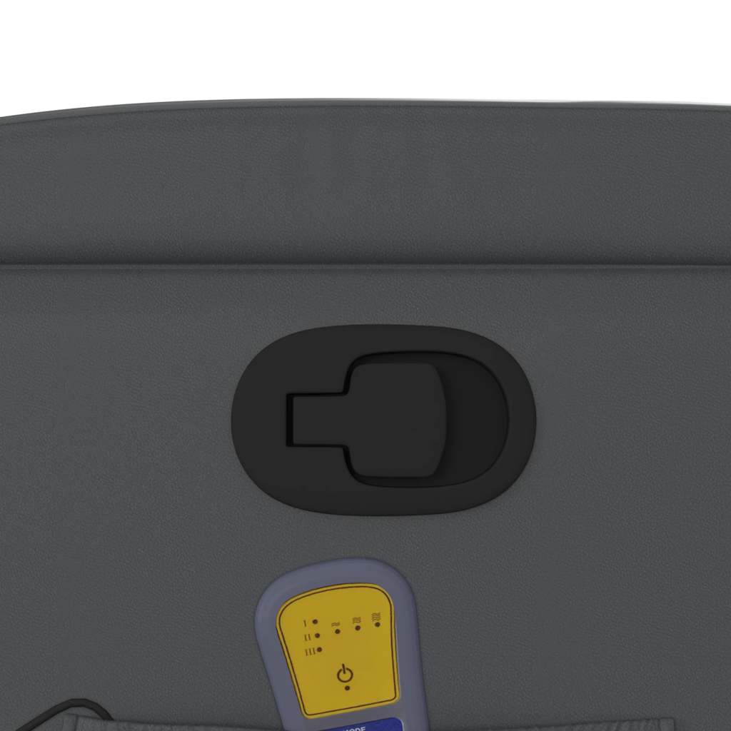 Fotel podnoszony z funkcją masażu skóra ekologiczna - szary, 1, funkcja ręcznego odchylania, tak - number 12.