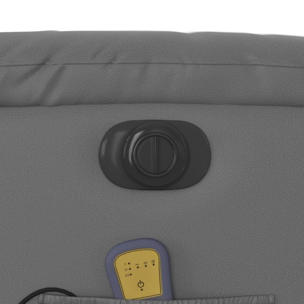 Eldrevet massagestol kunstlæder - grå, 1, eldrevet tilbagelæningsfunktion, ja - number 12.