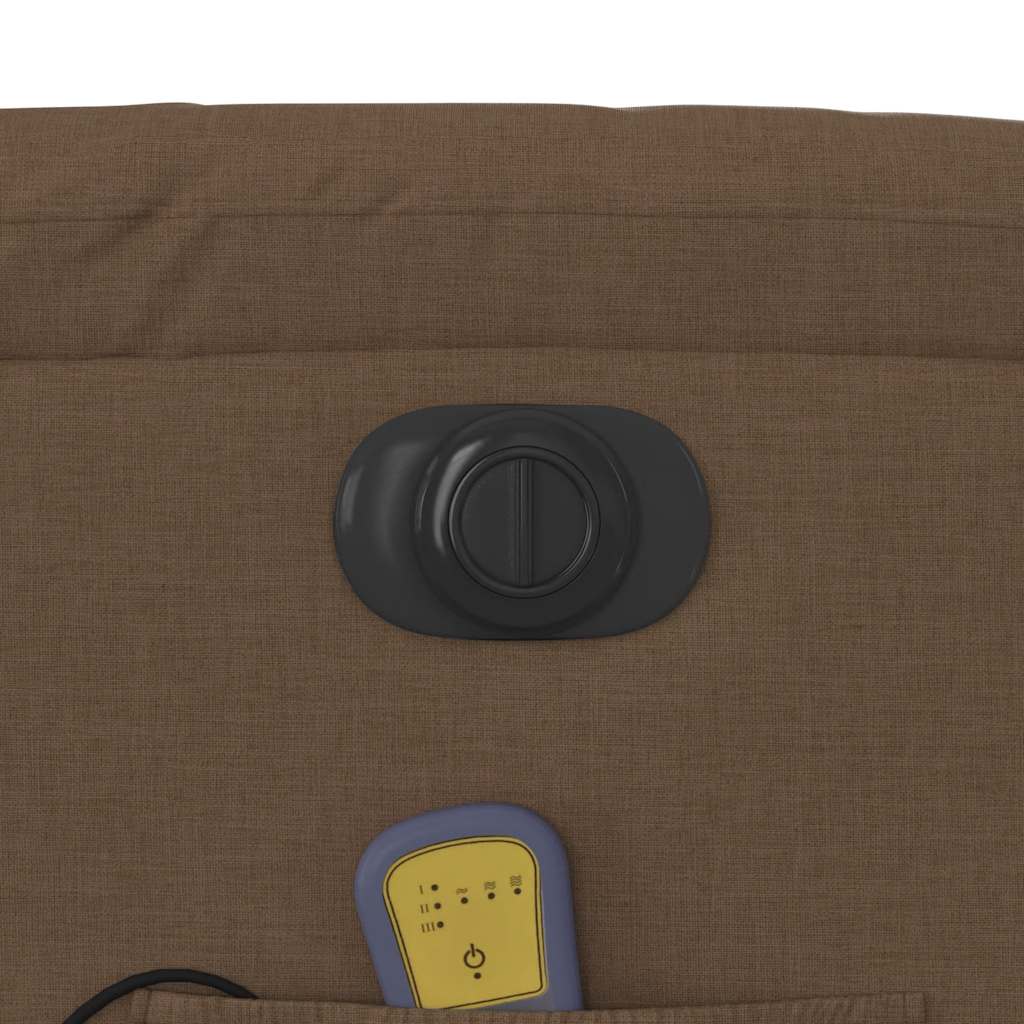 Elektrisk massagestol med løftefunktion stof - brun, 1, eldrevet tilbagelæningsfunktion, ja - number 12.