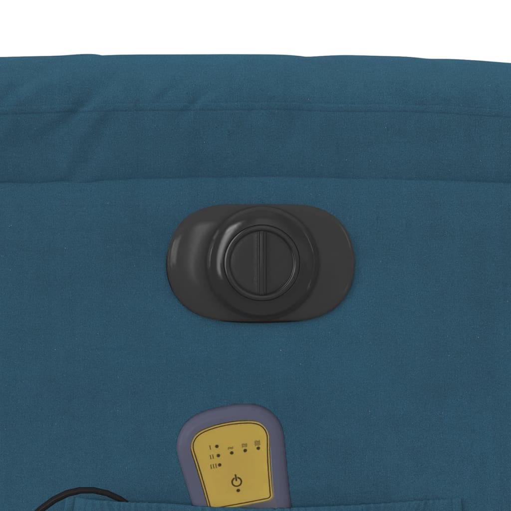 Fotel masujący welur - niebieski, 1, funkcja elektrycznego odchylania, tak - number 12.