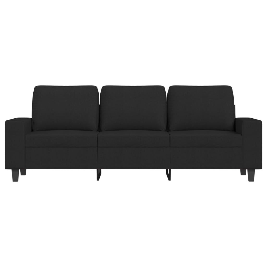 Sofa 3-osobowa tkanina - czarna, 180 cm - number 3.