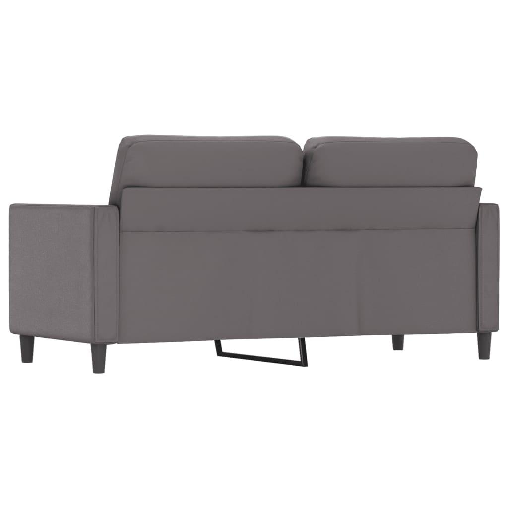 2-personers sofa kunstlæder - grå, 140 cm - number 5.