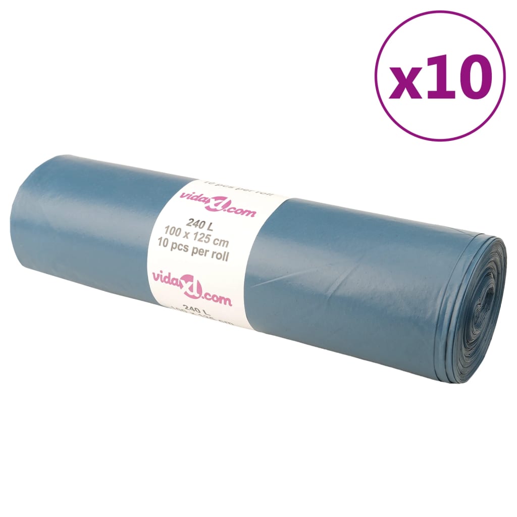 Affaldsposer 100 stk. 240 l blå - number 1.