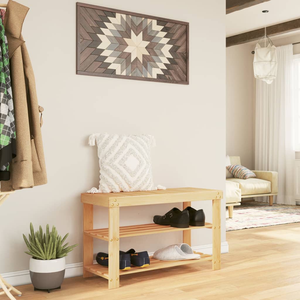 Stalak za cipele s 3 police 70x27,5x45 cm bambus - number 1.