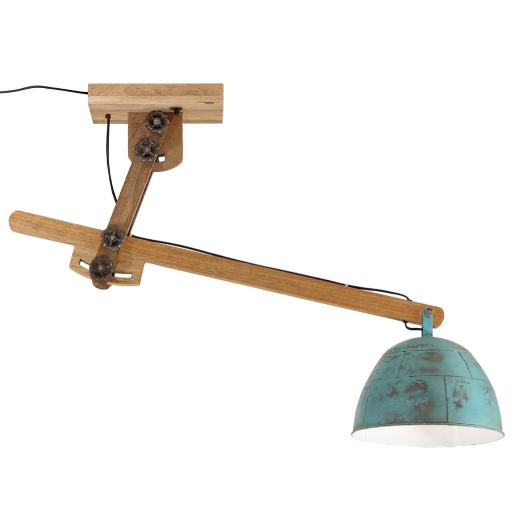 Ceiling lamp 105x30x65-108 25 w e27 patinated blue - number 3.