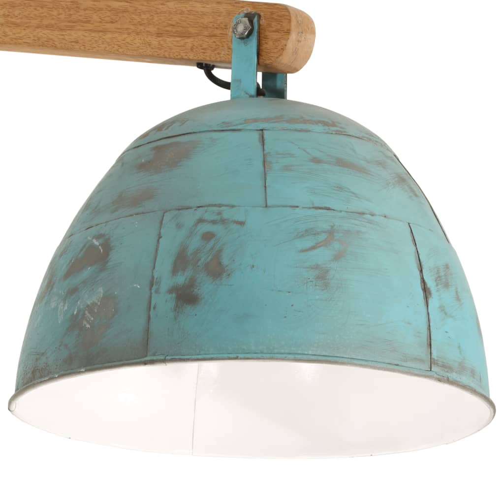 Ceiling lamp 105x30x65-108 25 w e27 patinated blue - number 5.