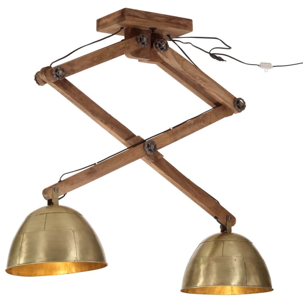 Ceiling lamp 29x18x85 cm 25 w e27 antique brass colour - number 1.