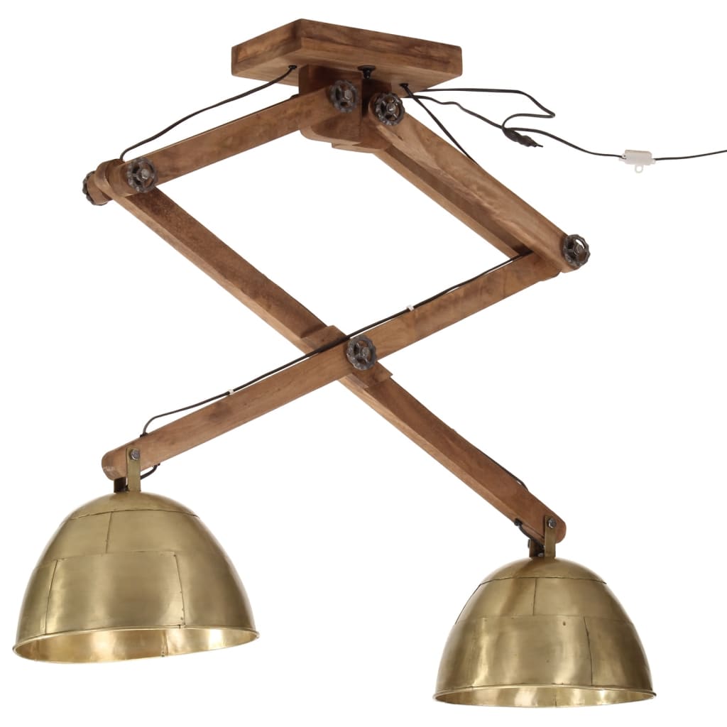 Ceiling lamp 29x18x85 cm 25 w e27 antique brass colour - number 2.