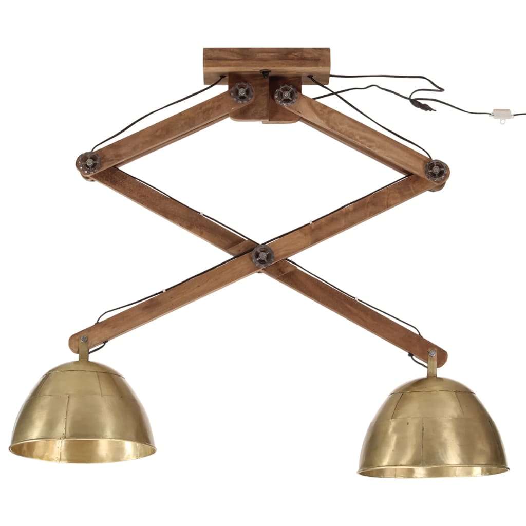 Ceiling lamp 29x18x85 cm 25 w e27 antique brass colour - number 3.