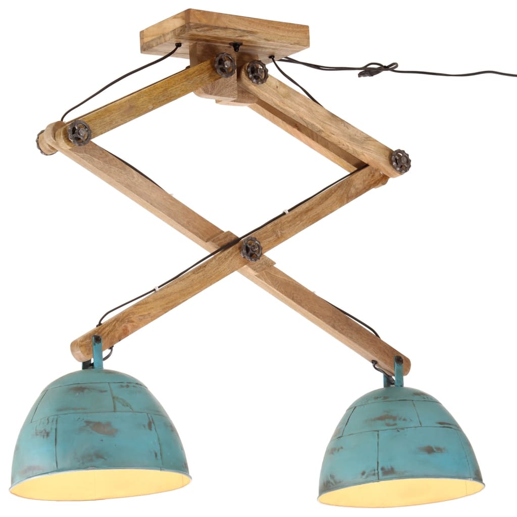 Ceiling lamp 29x18x85 cm 25 w e27 rustic blue - number 1.