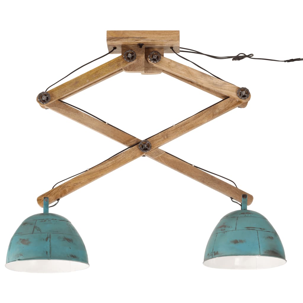 Ceiling lamp 29x18x85 cm 25 w e27 rustic blue - number 3.