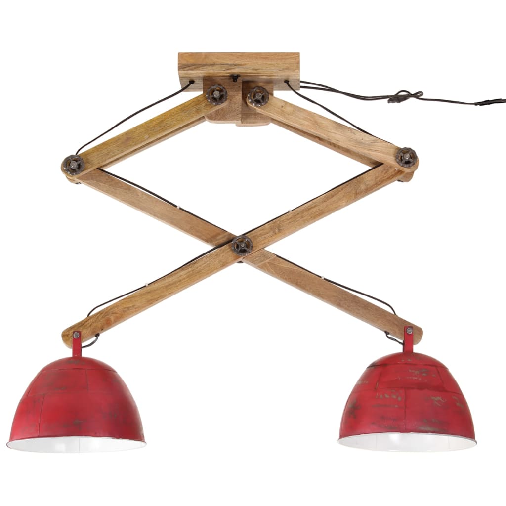 Loftlampe 29x18x85 cm 25 w e27 rustik rød - number 3.
