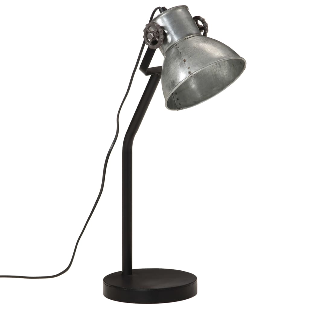 Lampe de bureau 17x17x60 cm 25 w e27 vintage argent - number 2.