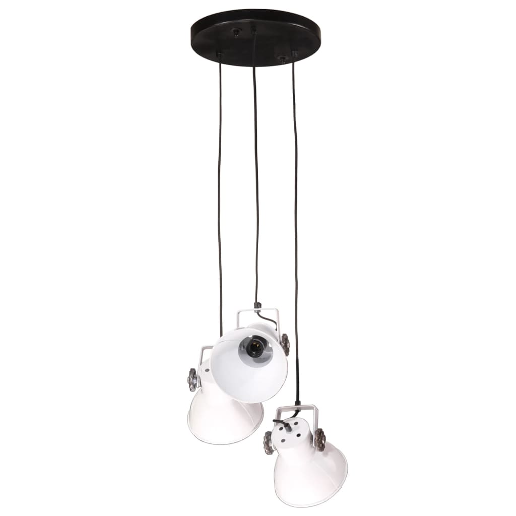 Pendant light 25 w round 30x30x100 cm e27 white - number 3.