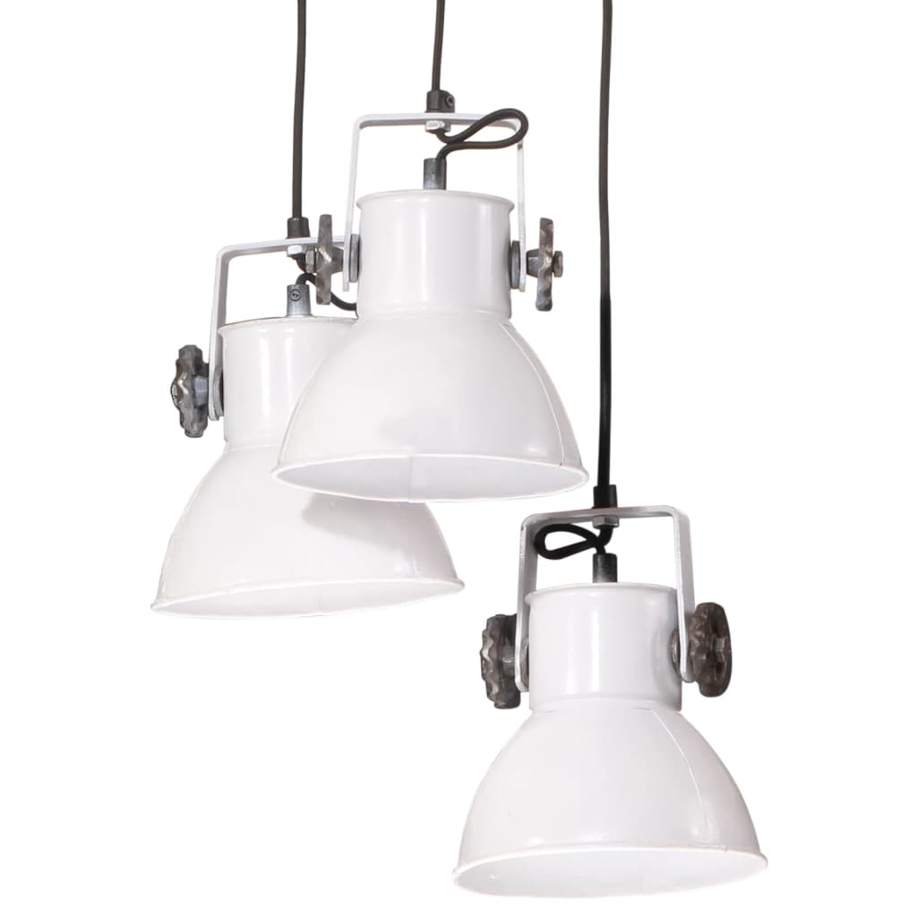 Pendant light 25 w round 30x30x100 cm e27 white - number 7.