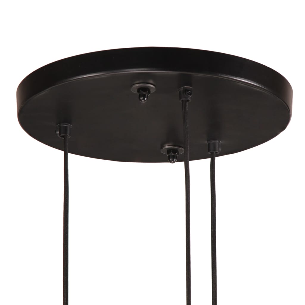 Suspension 25 w ronde 30x30x100 cm e27 noir - number 5.