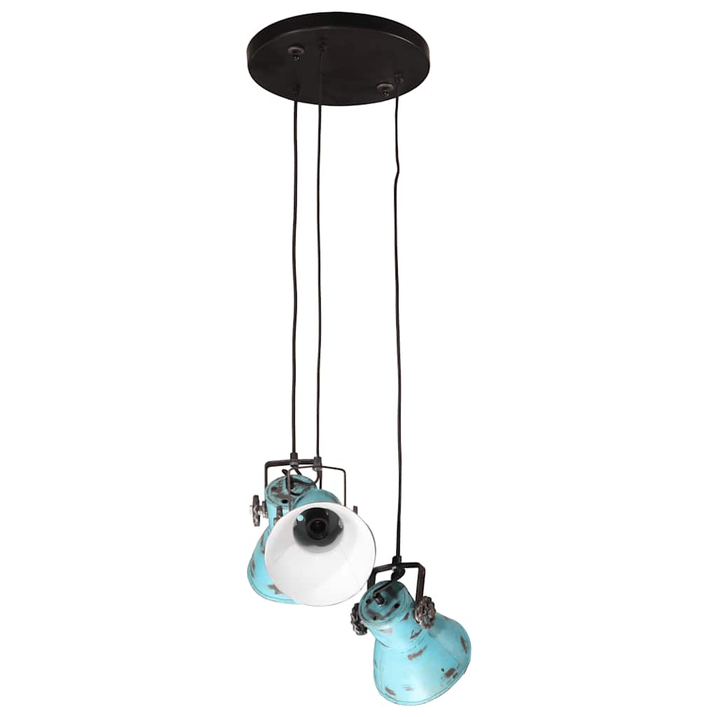 Pendant light 25 w 30x30x100 cm e27 rustic blue - number 3.
