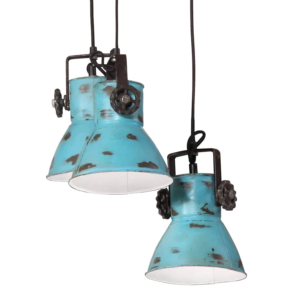 Pendant light 25 w 30x30x100 cm e27 rustic blue - number 7.