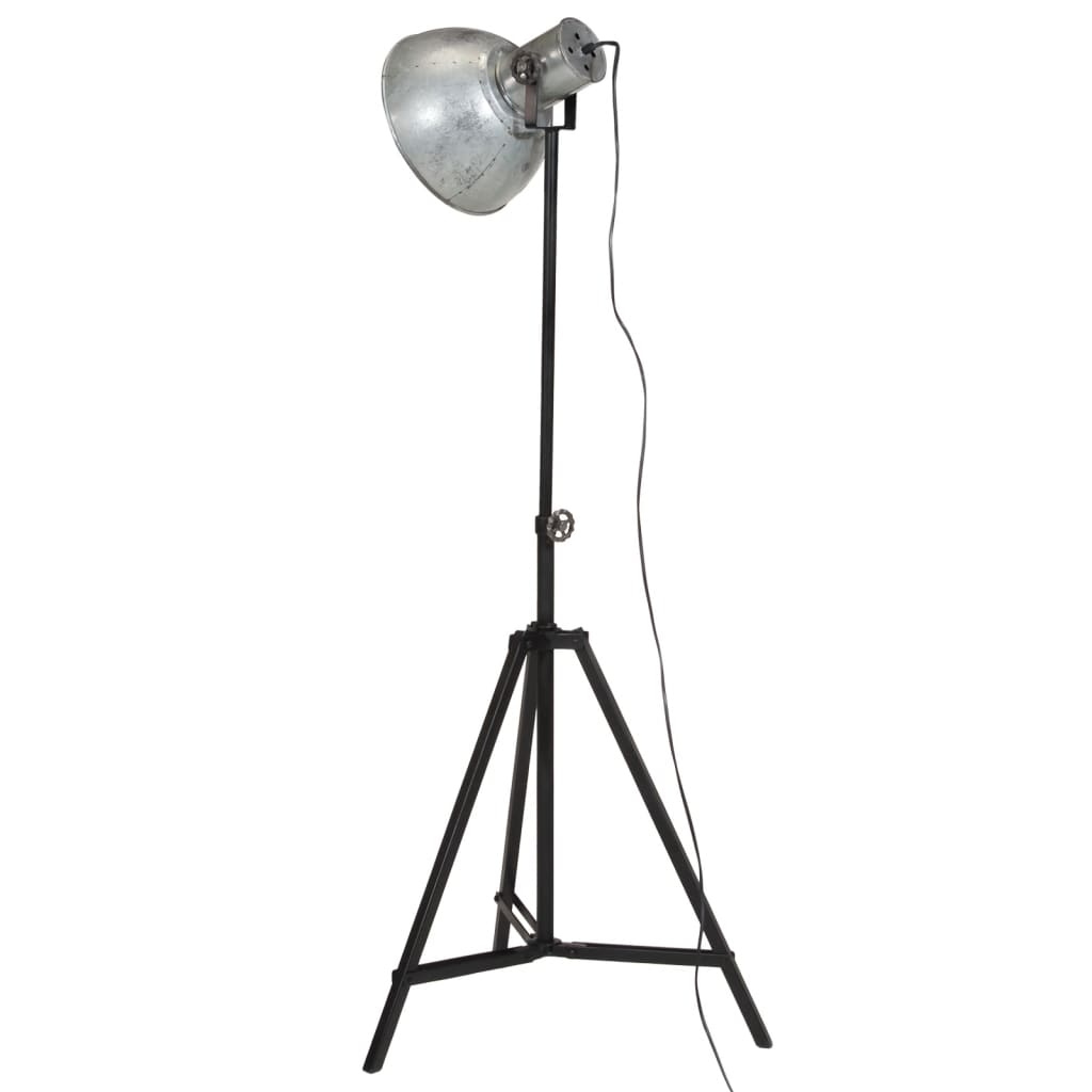 Lampadaire 61x61x90/150 cm 25 w e27 style vintage couleur argent - argent, 1 - number 5.