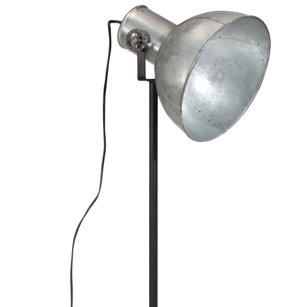 Lampadaire 61x61x90/150 cm 25 w e27 style vintage couleur argent - argent, 1 - number 8.