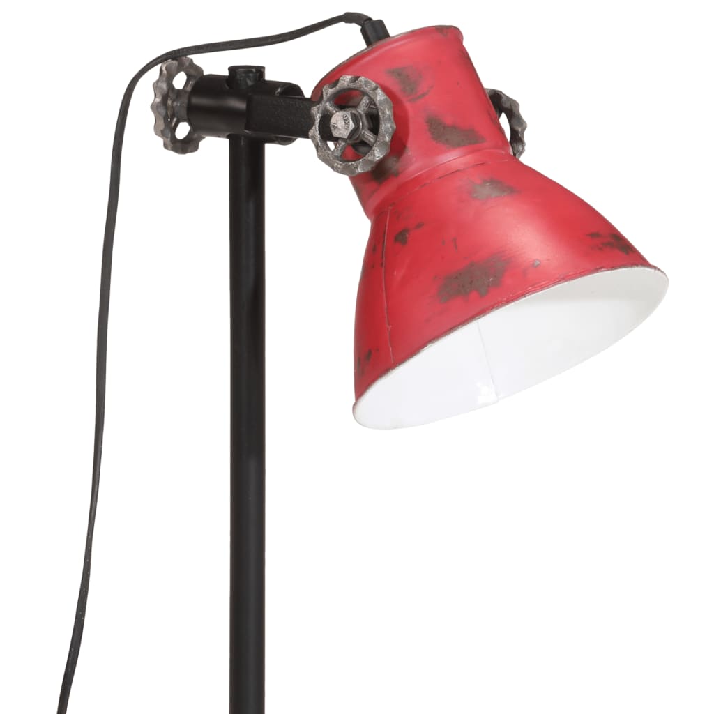 Lampe de bureau 25 w 15x15x55 cm e27 rustique rouge - number 8.