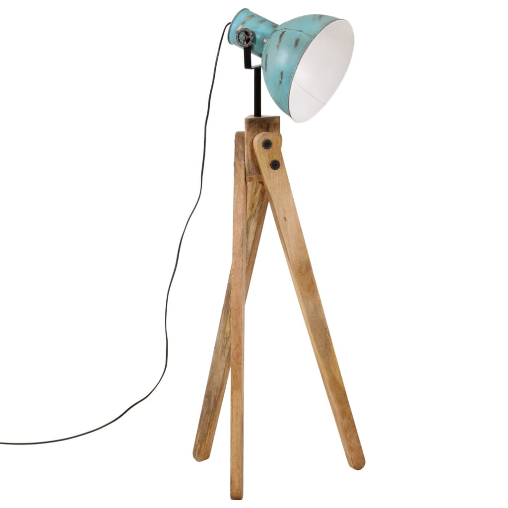 Lampadaire 45x45x120 cm 25 w e27 bleu rustique - number 2.