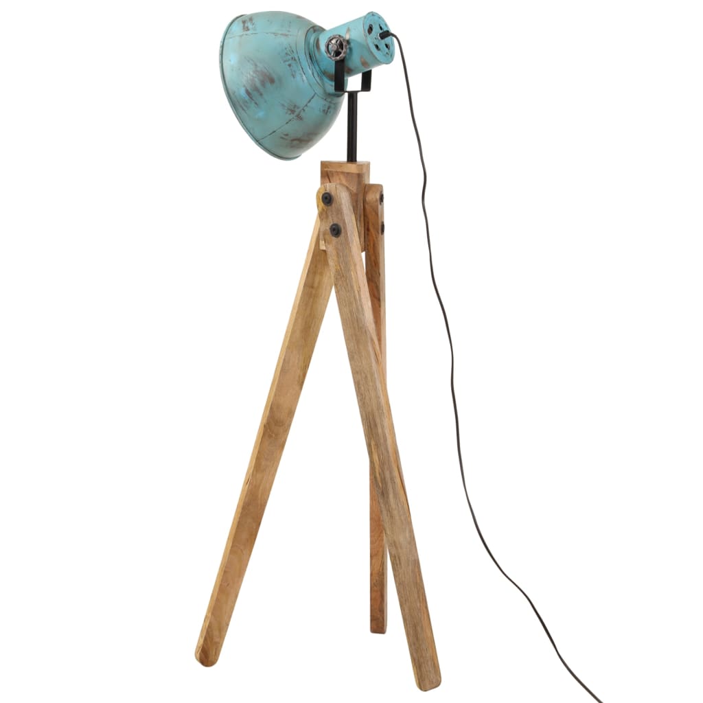Lampadaire 45x45x120 cm 25 w e27 bleu rustique - number 5.