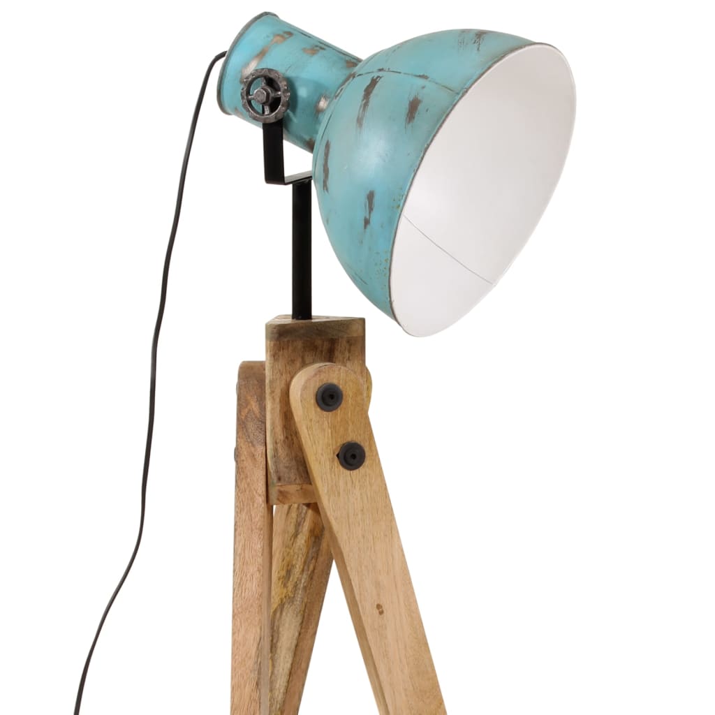 Lampadaire 45x45x120 cm 25 w e27 bleu rustique - number 7.