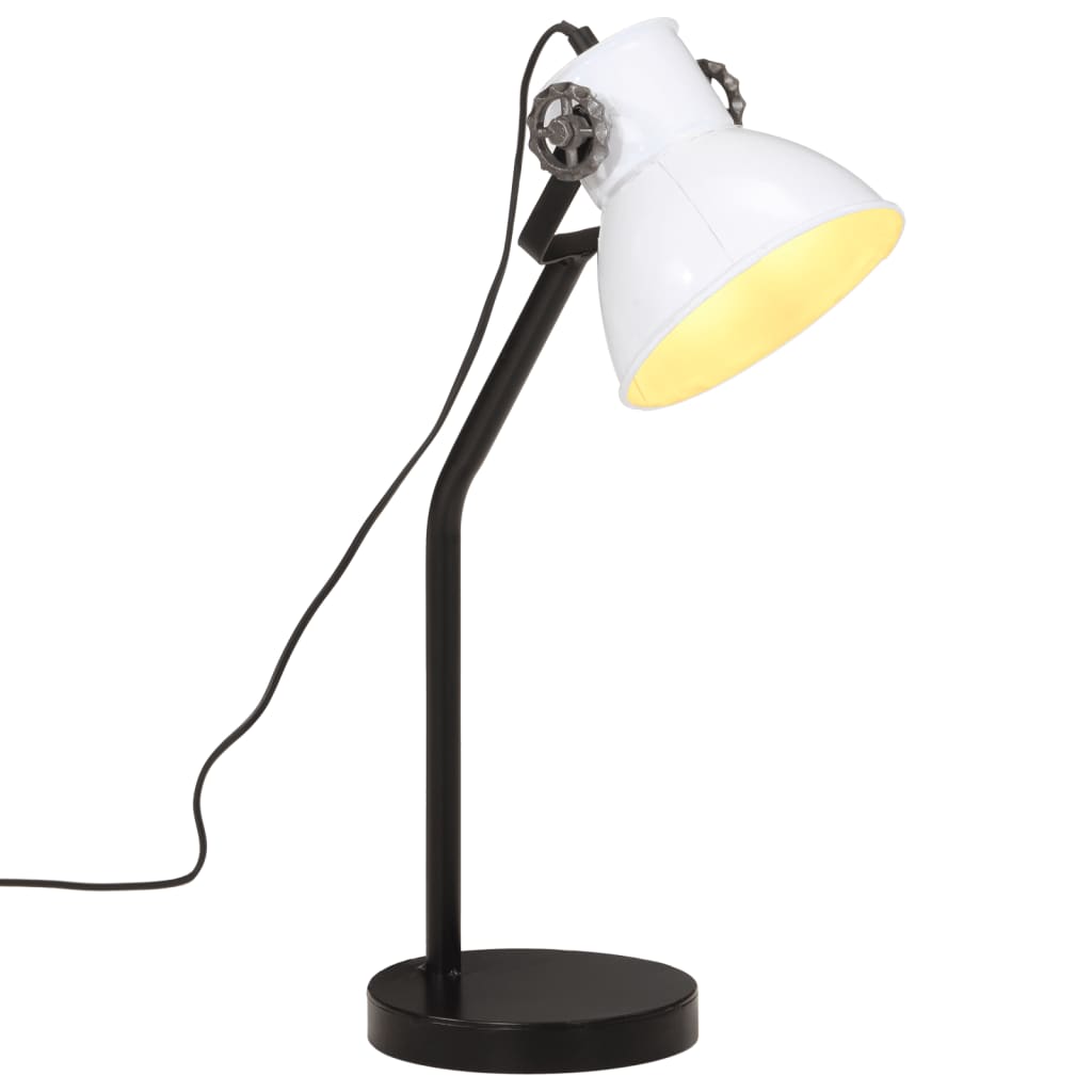 Skrivebordslampe 25 w 17x17x60 cm e27 hvid - number 1.