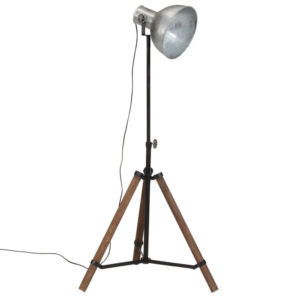 Gulvlampe 75x75x90-150 cm 25 w e27 vintagesølv - number 2.