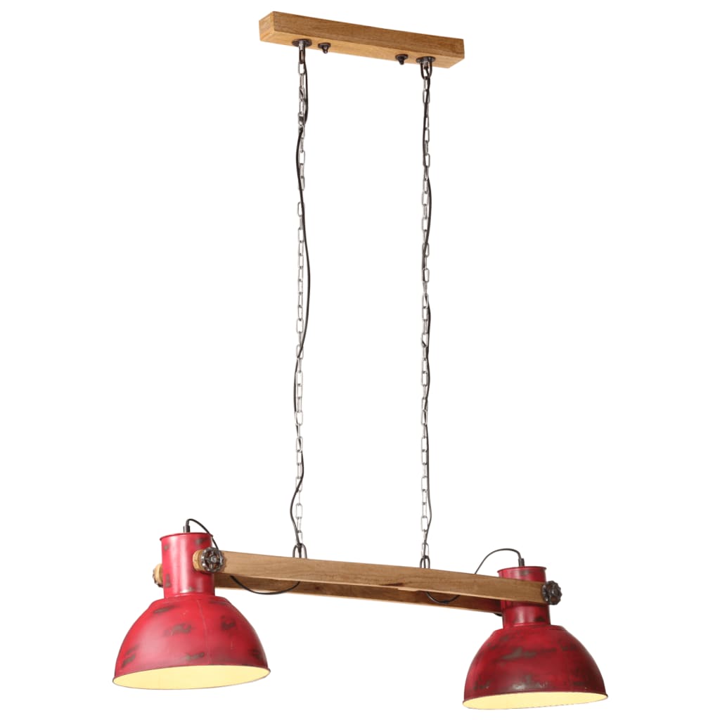 Suspension 25 w 85x28x109 cm e27 rustique rouge - number 1.