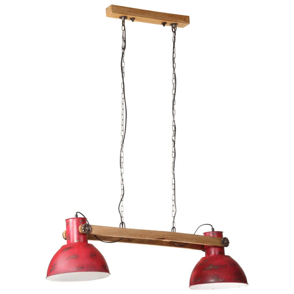 Suspension 25 w 85x28x109 cm e27 rustique rouge - number 2.