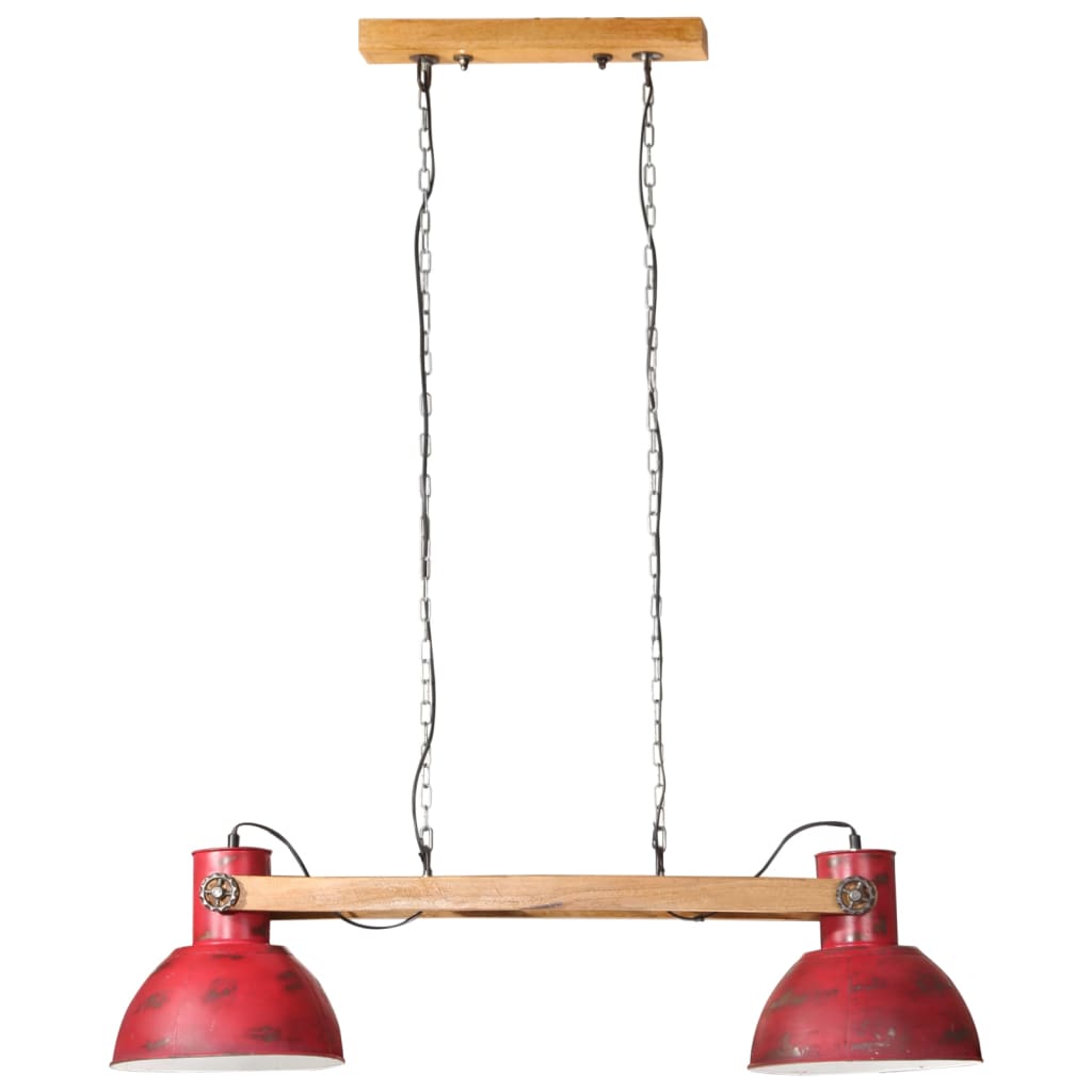 Suspension 25 w 85x28x109 cm e27 rustique rouge - number 3.