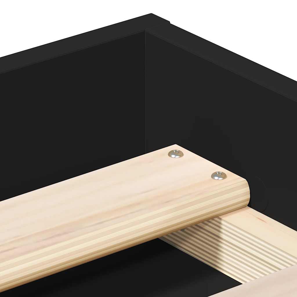 Sengeramme - sort, 180 x 200 cm - number 8.